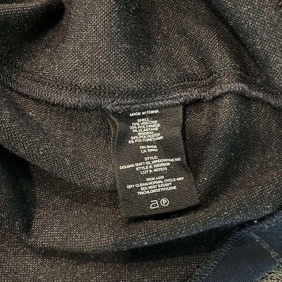 Theory Navy Dolman Window Pane Mini Shift Dress Size P/00-0 - Picture 8 of 8